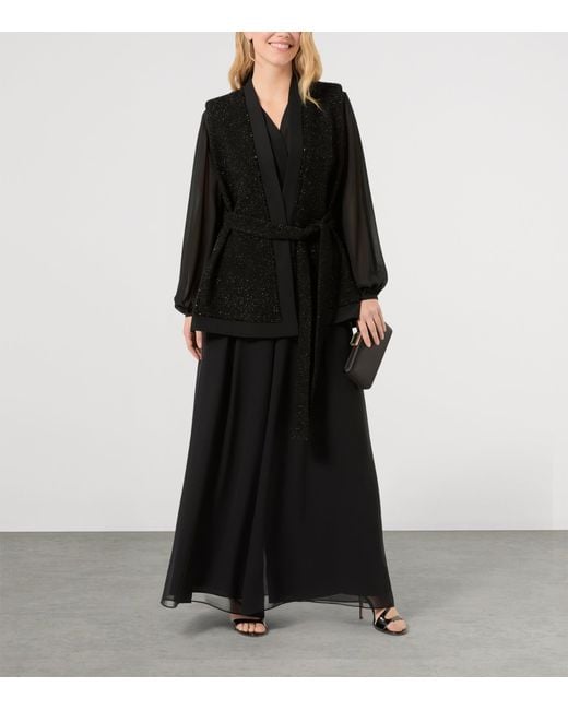 Marina Rinaldi Black Top And Blouse Set
