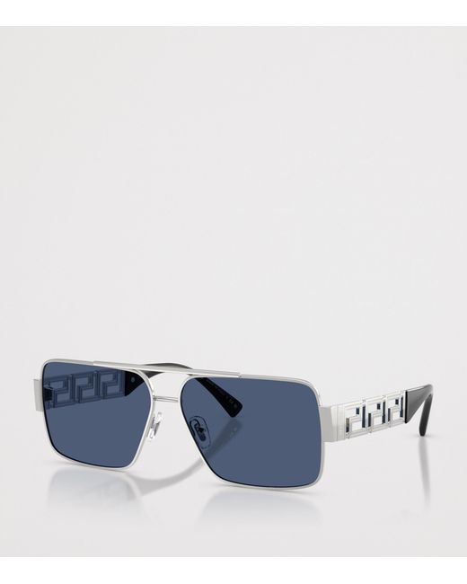Versace Blue Wire Ve2290 Rectangular Sunglasses for men