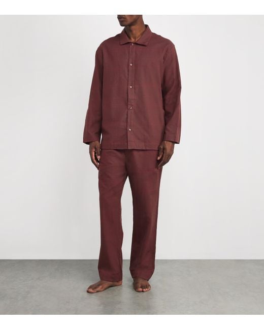 Calvin Klein Red Cotton Pyjama Set for men