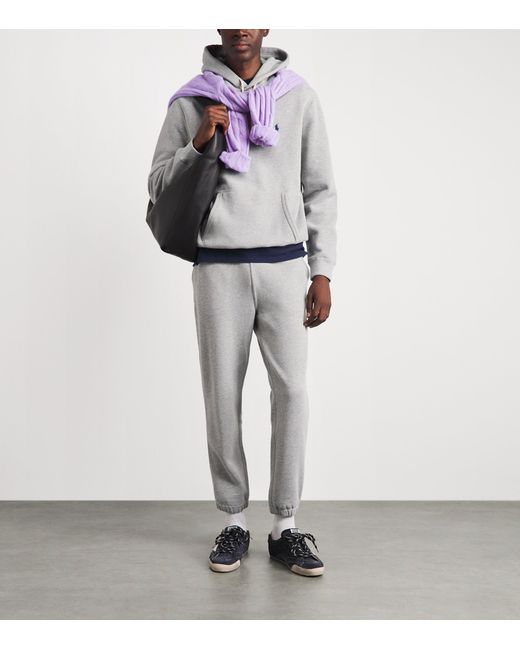 Polo Ralph Lauren Gray Cotton Polo Pony Hoodie for men