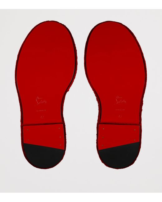 Christian Louboutin Red Derloon Derby Shoes for men