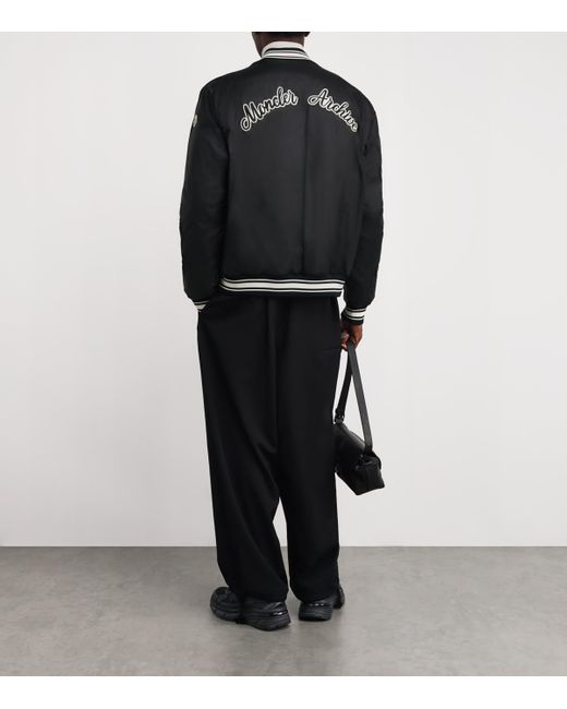 Moncler Black Reversible Bouchet Varsity Bomber Jacket for men