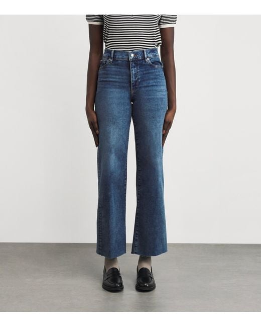 FRAME Blue Le Slim Palazzo Wide-Leg Jeans
