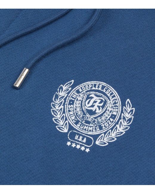 The Kooples Blue Cotton Logo Sweatpants for men