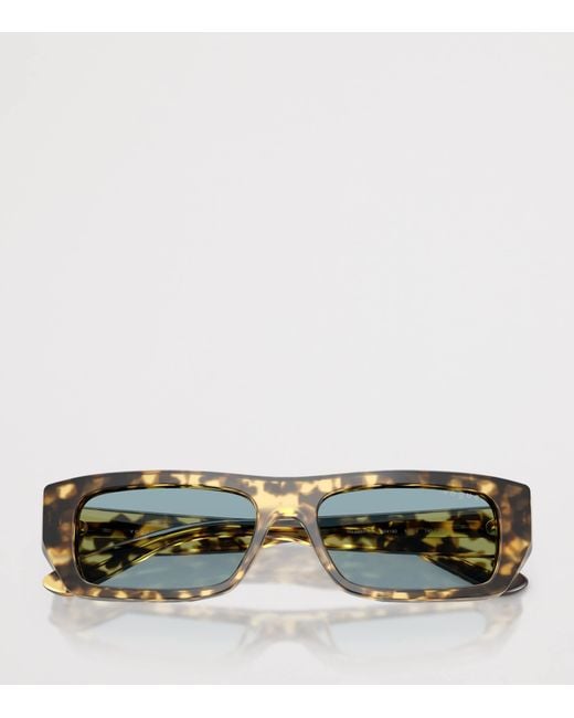 Vogue Blue Tortoiseshell Rectangular Sunglasses