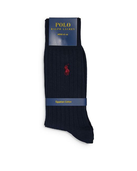 Polo Ralph Lauren Blue Cotton-blend Crew Socks for men