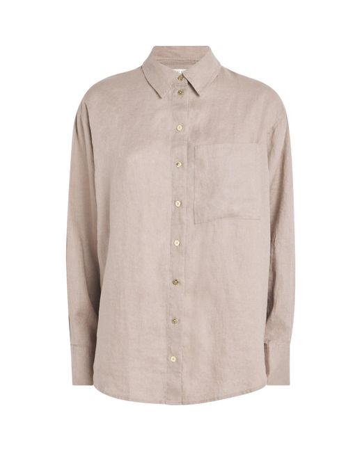 Heidi Klein Natural Linen Zakynthos Beach Shirt
