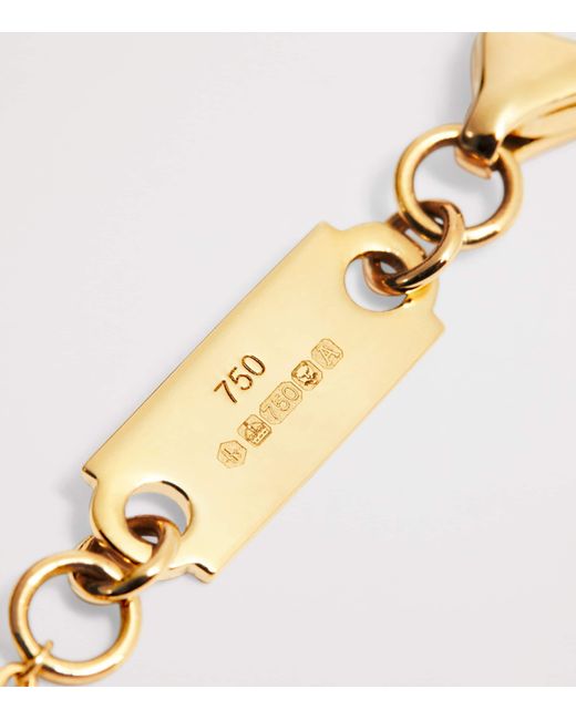 Harrods Metallic And Diamond Pendant Necklace