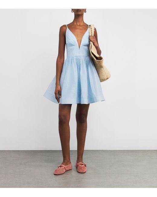 blue mini dress silk Blue One Shoulder Satin Mini Dress & Reviews - Blue - Dresses main image 0