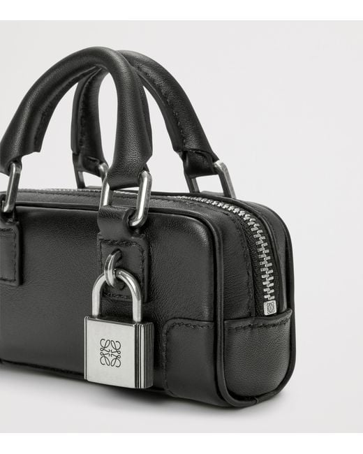 Loewe Black Mini Leather Amazona Nano Top-Handle Bag