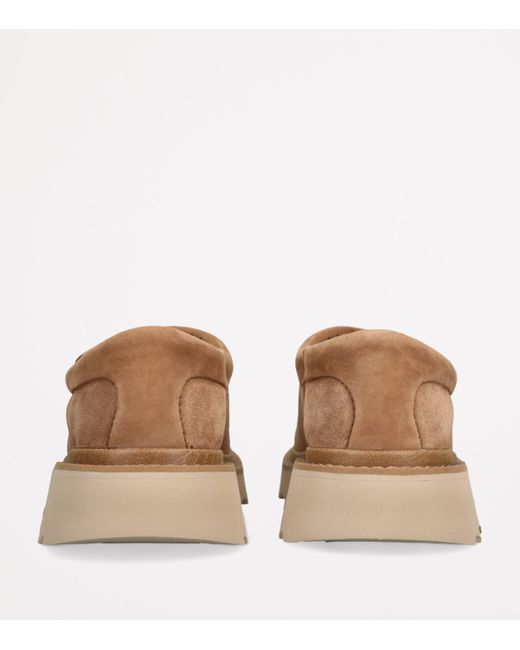 Ugg Brown Suede Tasman Lug Slippers