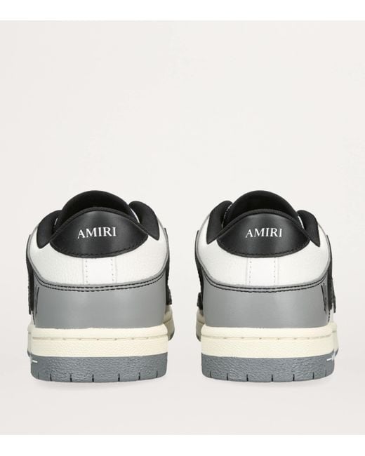 Amiri White Leather Skel Low Sneakers for men