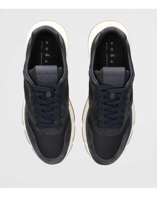 Hogan Blue Suede Hyperlight Sneakers for men