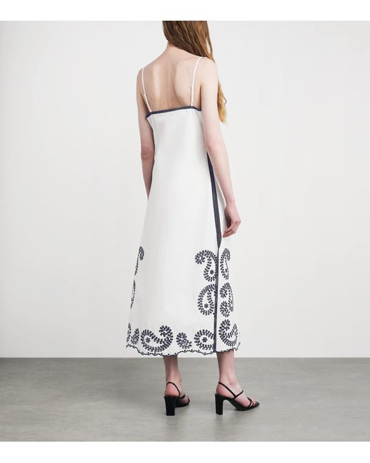 Claudie Pierlot White Stretch-Cotton Maxi Dress