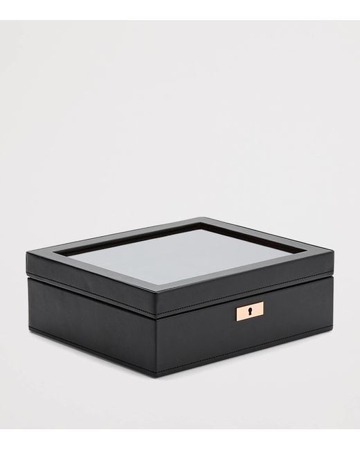 Wolf Black Vegan Leather Axis 8-Piece Watch Box