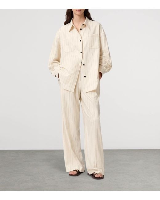 AllSaints Natural Stripe Olga Shirt