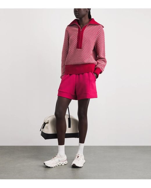 Varley Red Cotton Lloyd Sweater