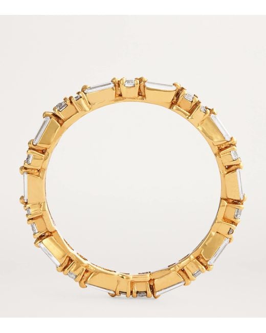 Suzanne Kalan Natural And Diamond Thin Mix Eternity Ring