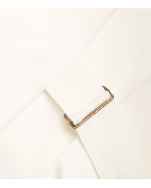 St. Agni White Wool-Blend Waistcoat