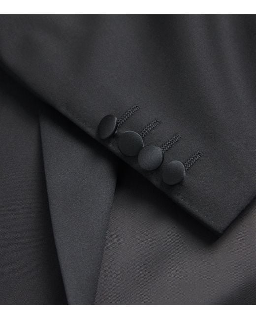 Canali Black Wool 2-Piece Tuxedo for men