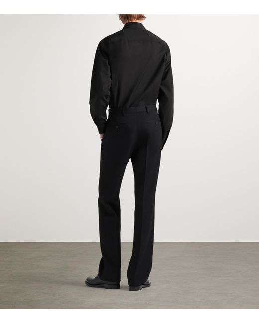 Prada Black Classic-Collar Oversized-Fit Cotton Shirt for men