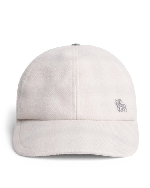 God's True Cashmere White X Joopiter Cashmere Tartan Clarity Fincher Cap for men