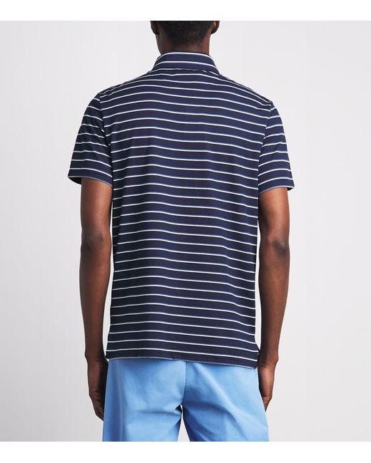 Ralph Lauren Blue Stripe Tour Polo Shirt for men