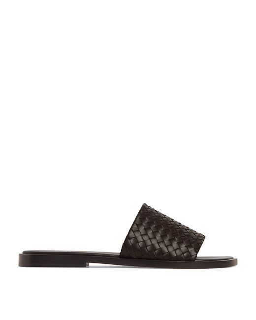 Bottega Veneta Brown Lambskin Elio Mules for men