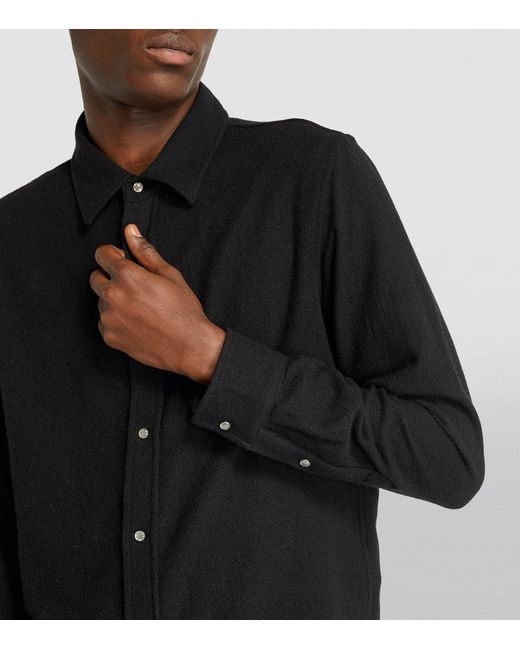 God's True Cashmere Cashmere And Black Sandstone Gauze Shirt for men