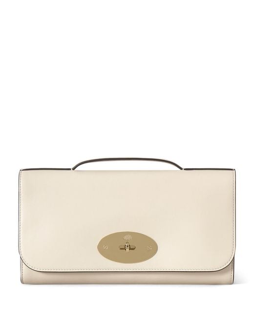 Mulberry Natural Leather Lily Clutch Bag