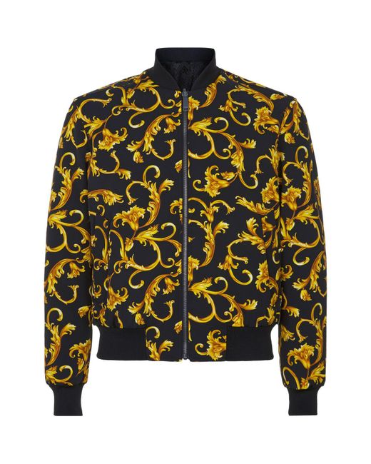 Versace reversible bomber jacket cheap