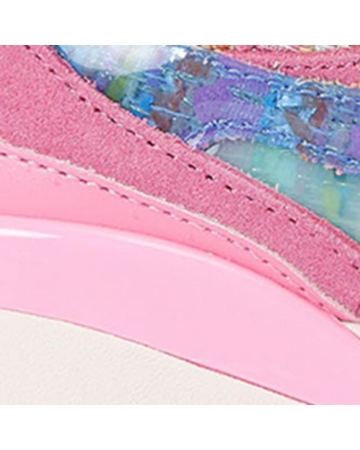 Kurt Geiger Pink Suede Kurt Runner Sneakers