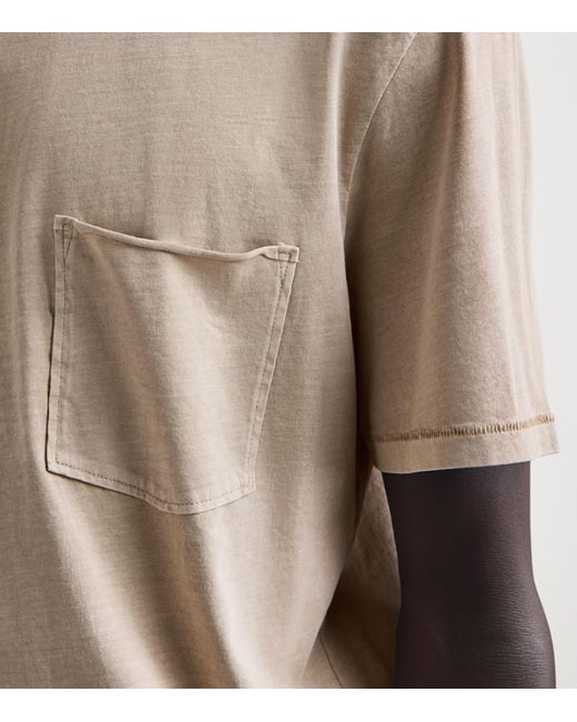 PAIGE White Cotton Ramirez T-Shirt for men