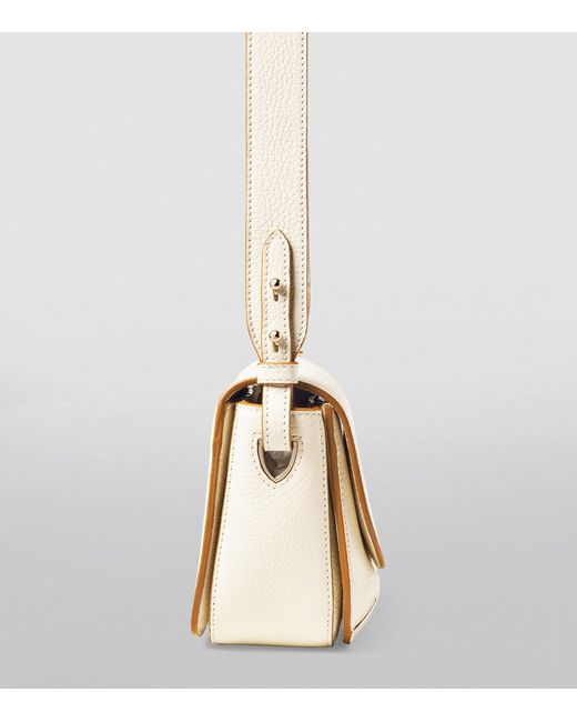 Aspinal Natural Leather Ella Cross-Body Bag