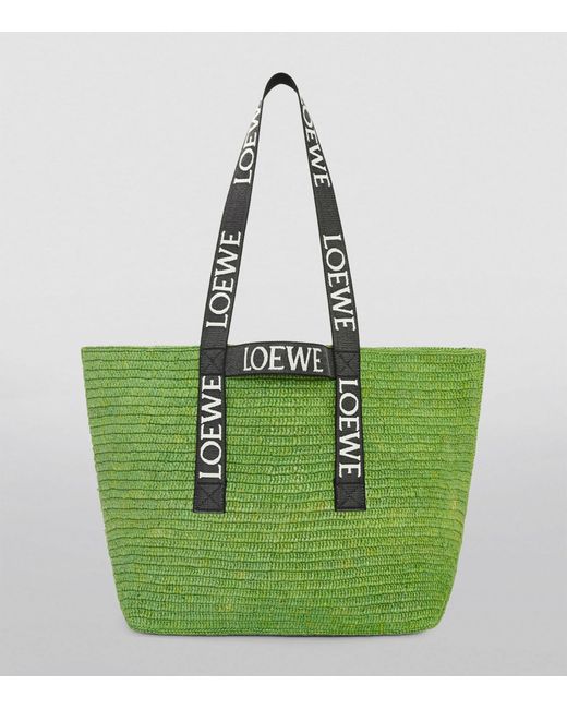 LOEWE + Paula's Ibiza Logo-Embroidered Raffia Tote Bag for Men