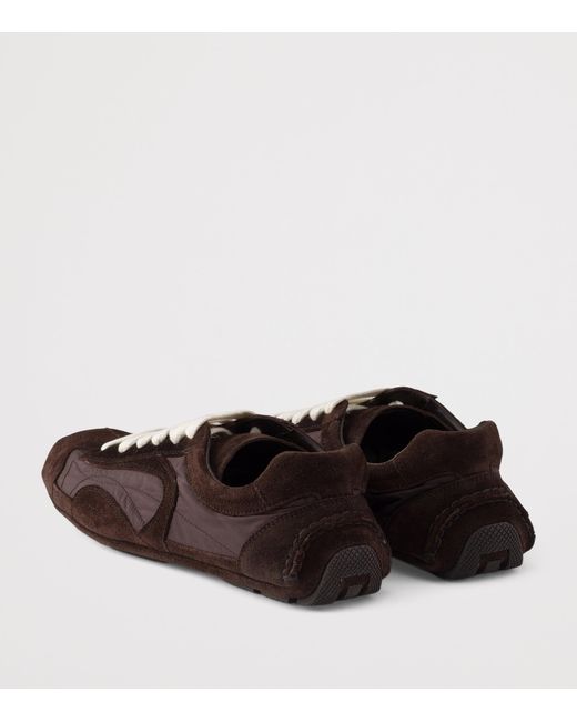 Prada Brown Suede-Re-Nylon Montecarlo Re-Edition 2005 Sneakers