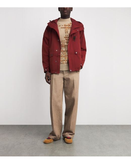 Barbour Red Showerproof Rig Jacket for men