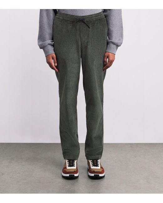 Sease Gray Corduroy Mindset Slim Trousers for men