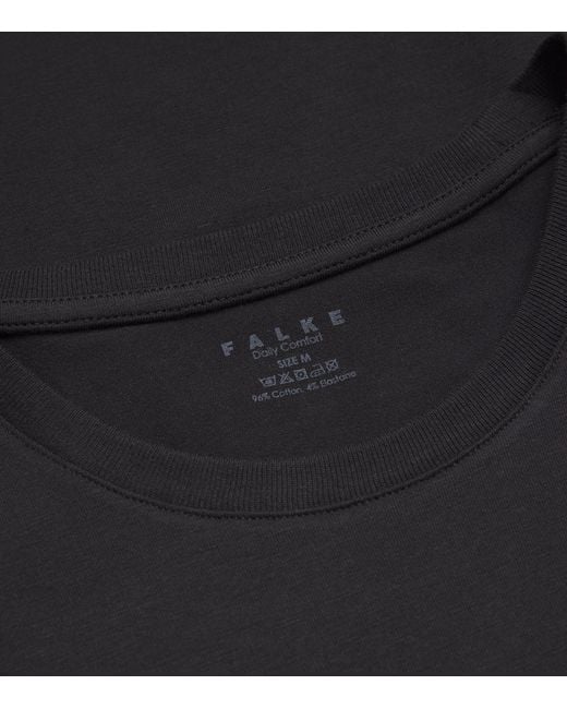 Falke Black Daily Comfort T-Shirt for men