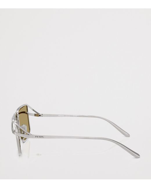 Prada Natural Metal Runway Sunglasses for men