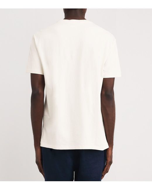 Polo Ralph Lauren White Cotton Long Beach T-Shirt for men