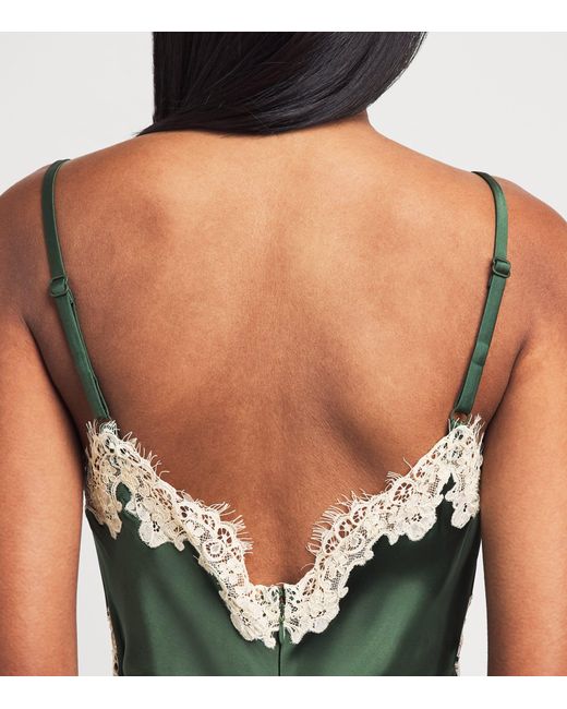 Alice + Olivia Green Lace Julietta Maxi Dress