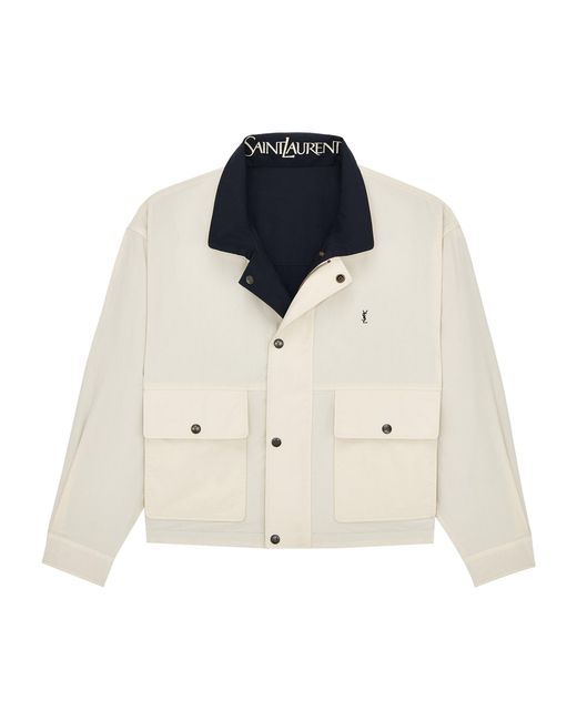 Saint Laurent Blue Cotton Reversible Jacket for men