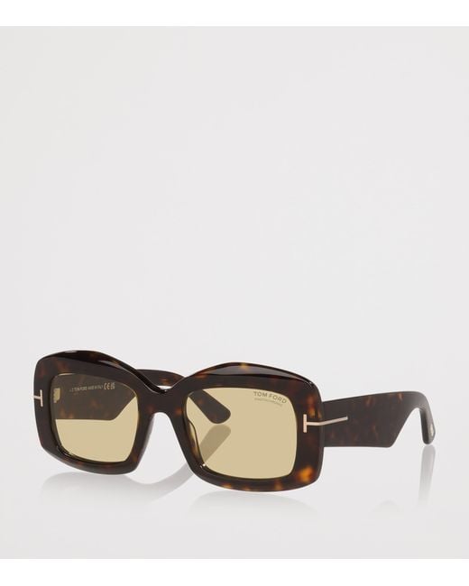 Tom Ford Brown Acetate Venetia Sunglasses