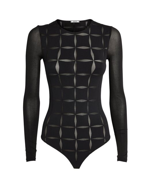 Wolford Synthetic Anniversary String Bodysuit in Black | Lyst