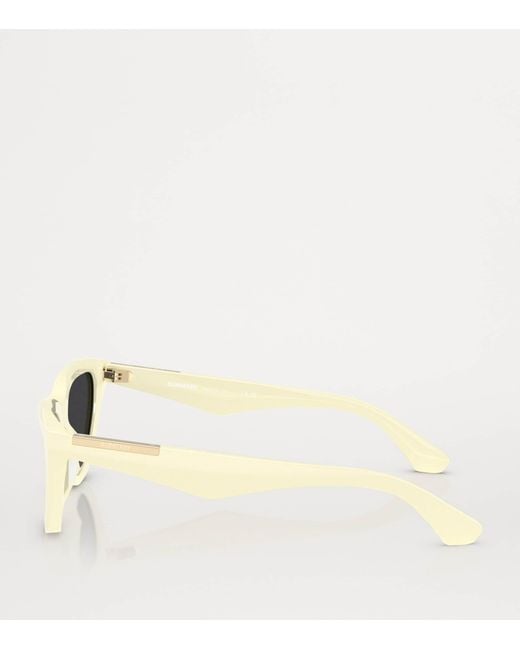 Burberry Gray Acetate Cat Eye Sunglasses