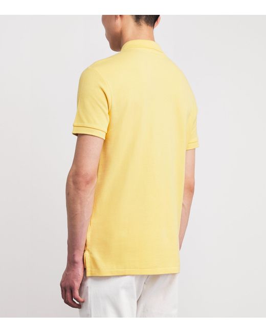 Polo Ralph Lauren Yellow Cotton Mesh Polo Pony Polo Shirt for men