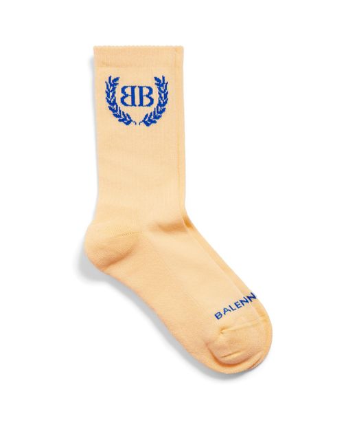 Balenciaga Yellow Cotton-Blend Laurel Socks