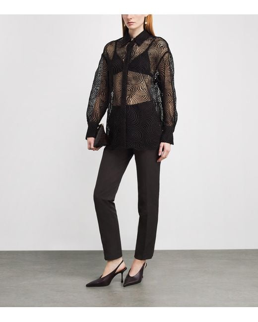 Joseph Black Gabardine Coleman Slim Trousers