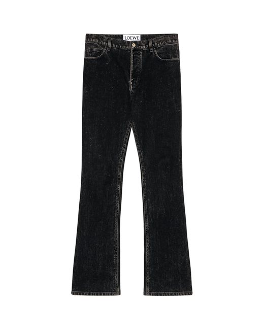 Loewe Black Faded Bootcut Jeans for men